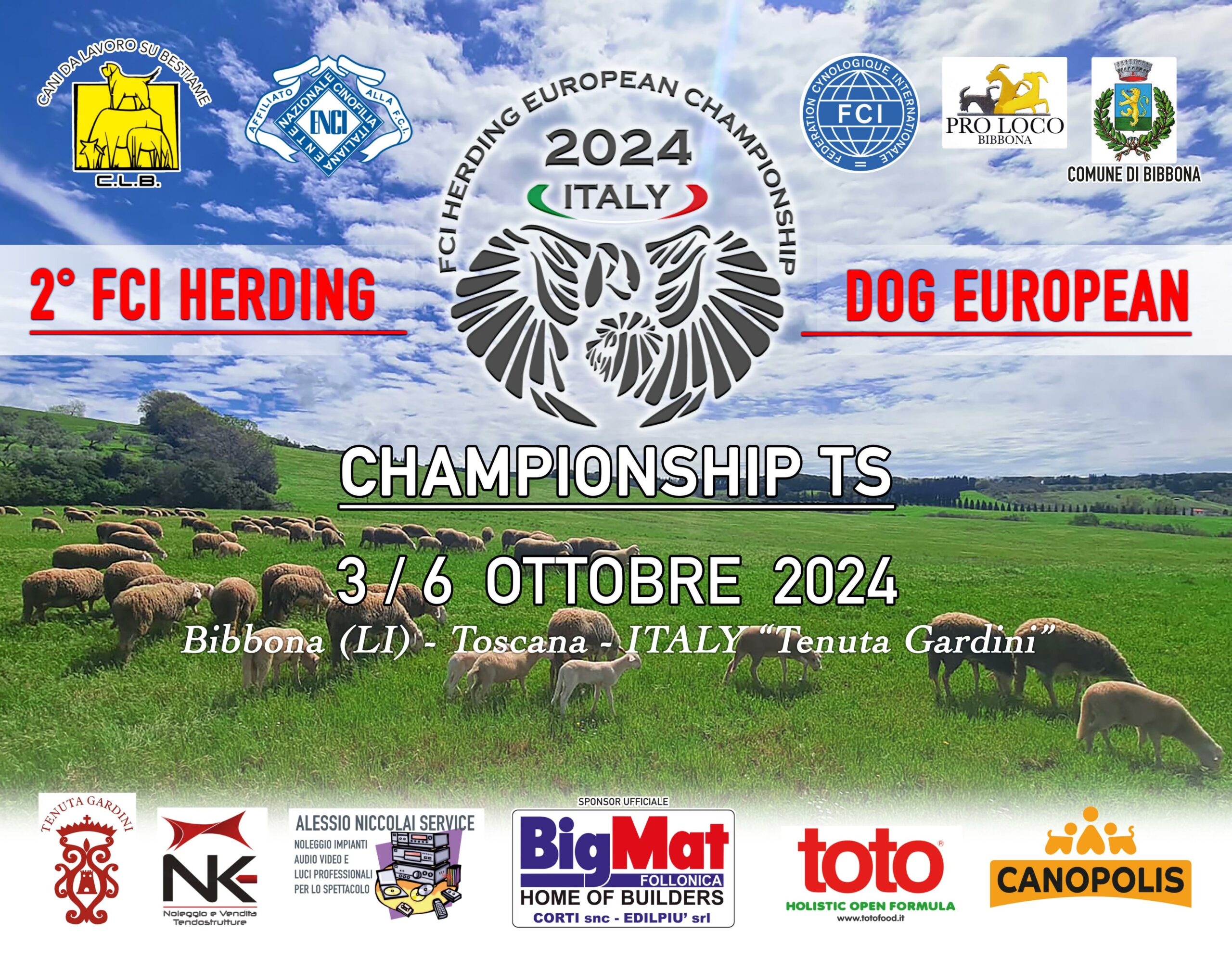 AL VIA LA SECONDA EDIZIONE FCI DEI CAMPIONATI EUROPEI TRADITIONAL STYLE DEI CANI DA LAVORO SU BESTIAME – Dal 3 al 6 Ottobre 2024